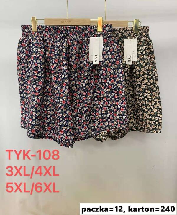 Szorty damskie Roz 3XL-6XL, Mix Kolor Paczka 12 szt